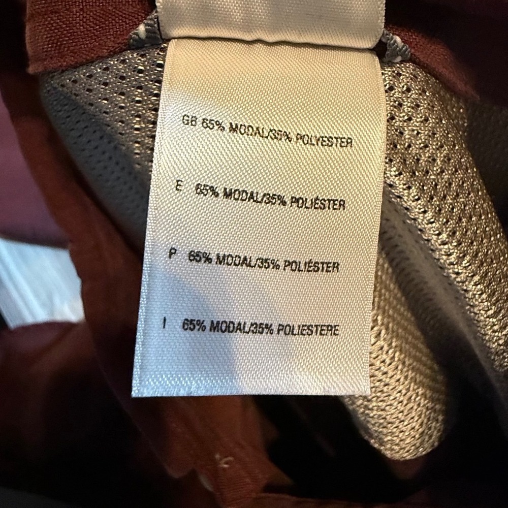 The North Face Men's XL Long Sleeve Hiking‎ Shirt Maroon Button Down Ventilated - Picture 10 of 12